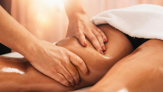 Inner thigh massage.