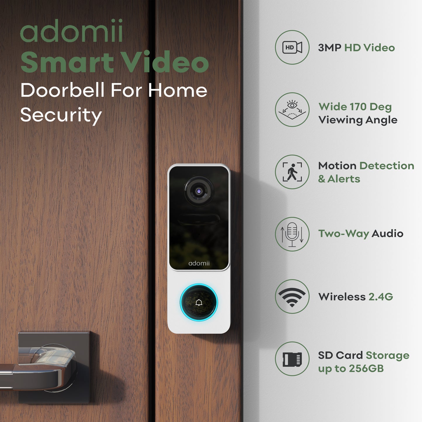 Wireless Video Doorbell Camera