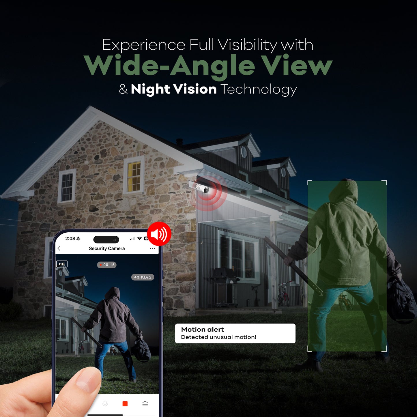 Outdoor Home Security Wifi Camera