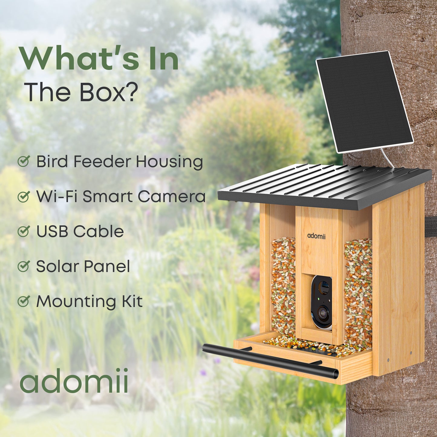 Smart Bird Feeder Camera with AI Bird Identification