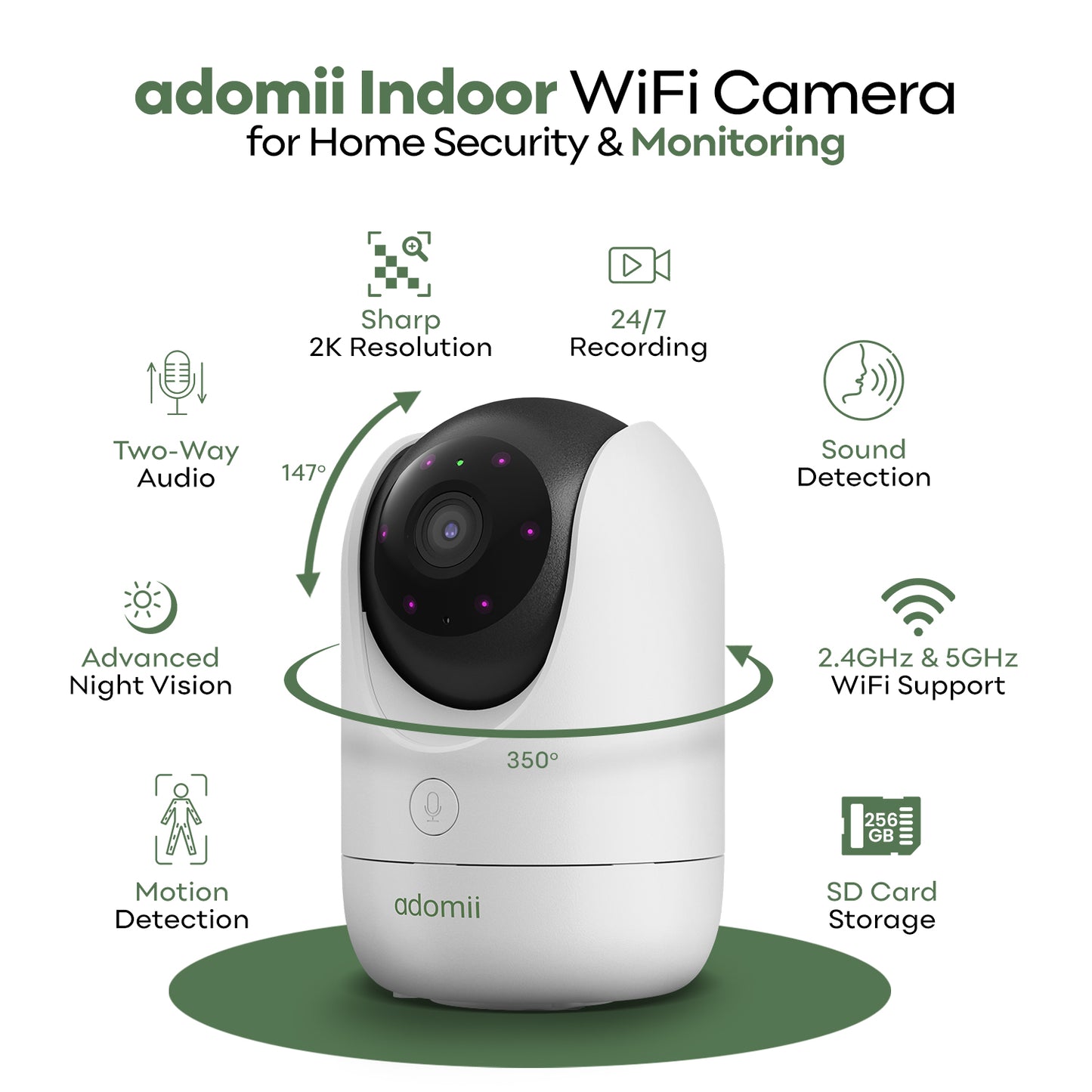 Wifi Indoor Camera for Home Security