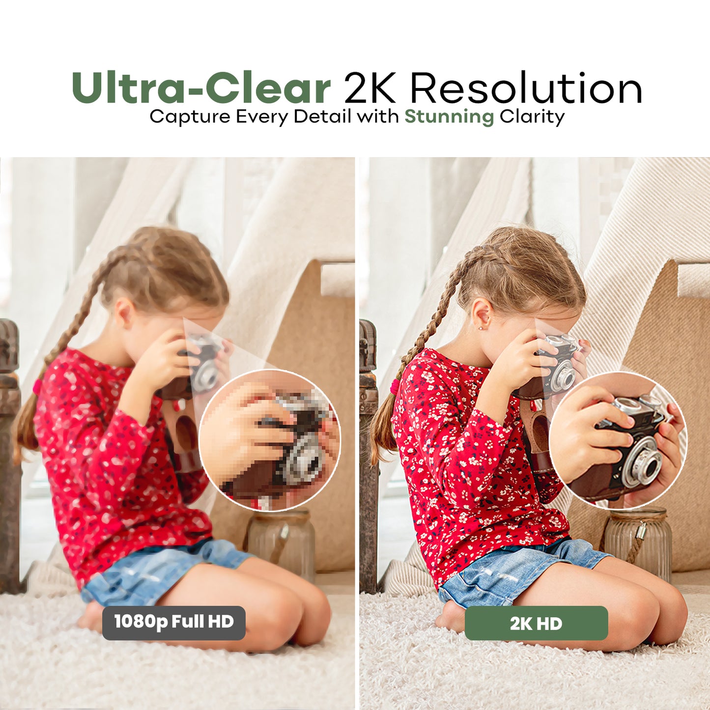 Wifi Indoor Camera for Home Security
