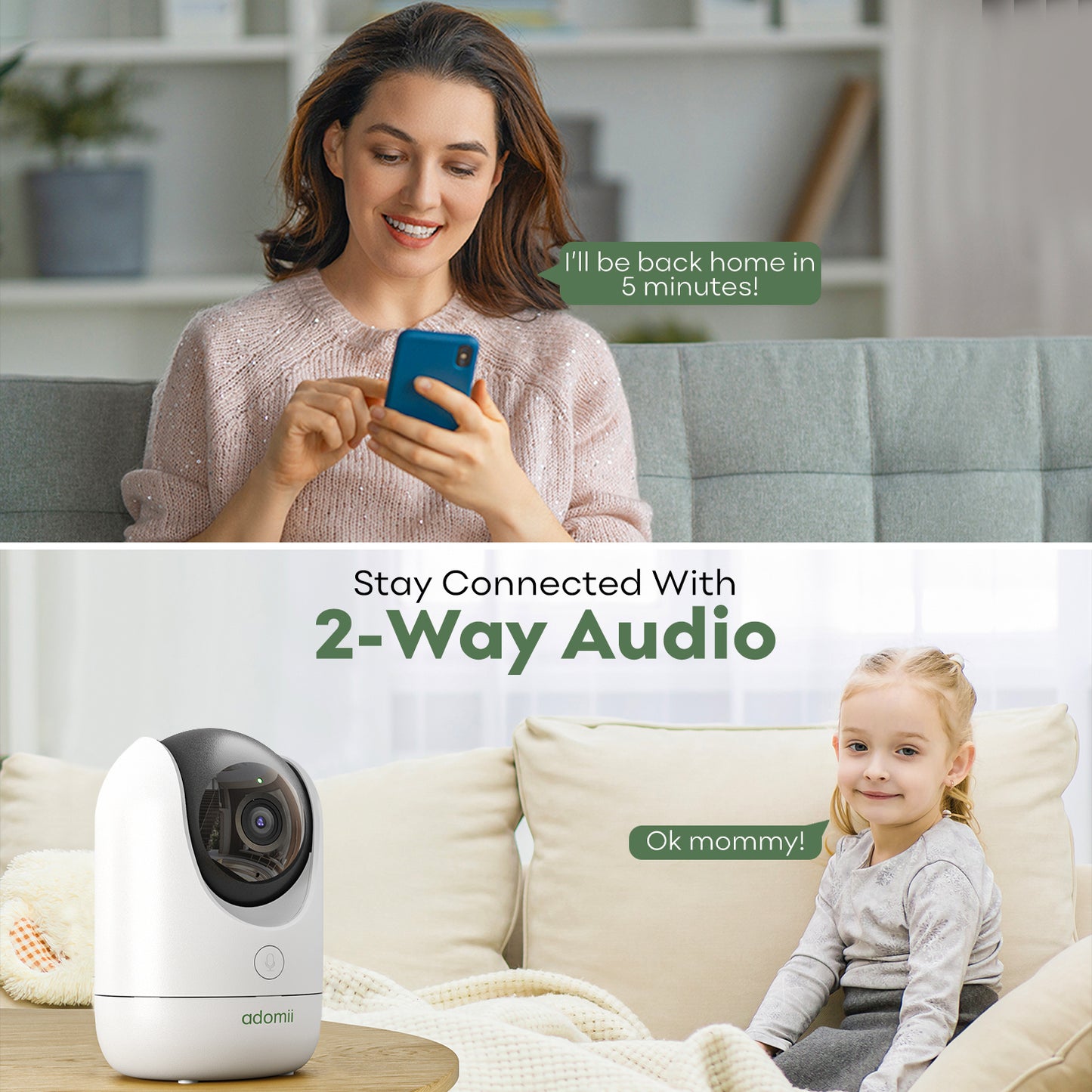 Wifi Indoor Camera for Home Security