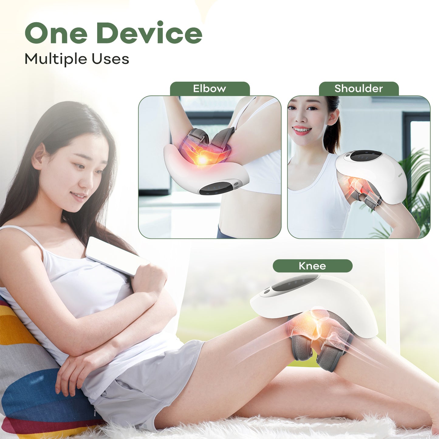 Knee Massager with Red Light Therapy