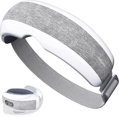 Eye Massager with Heating, Head Massager, Adjustable Head Strap